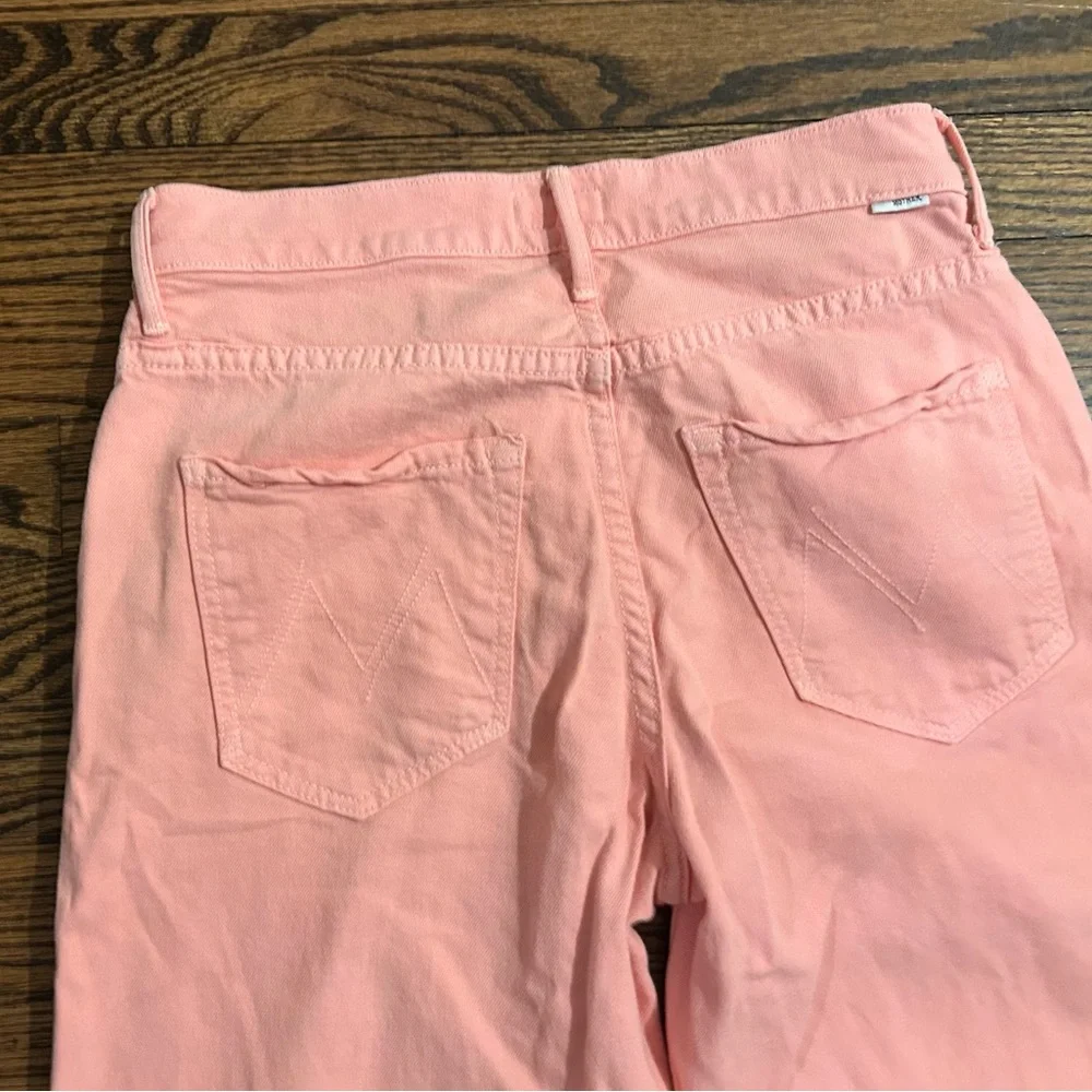 Mother Denim The Mid Rise Maven Ankle in Candlelight Peach, Size 25 - Picture 7 of 8